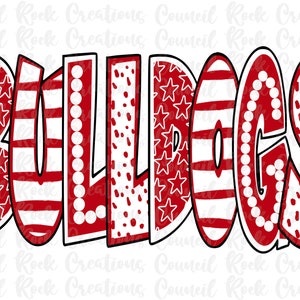Bulldogs Fun Mascot PNG, School Spirit, Team Spirit, Digital Gile, Sublimation Download, DTF