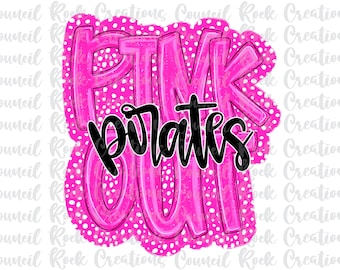 May include: Pink and white polka dot background with the words "PINK" and "pirates" in black lettering.