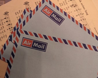 Vintage air mail envelopes