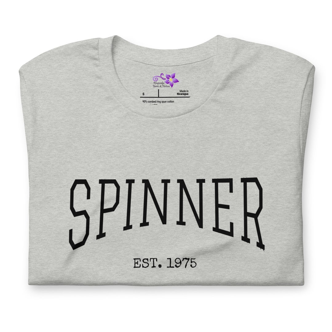 Personalized Yarn Spinner Crew Neck Unisex Tee Shirt / Classic