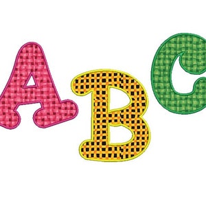 Applique font embroidery design - Embroidery fonts - Monogram applique font - INSTANT DOWNLOAD - Machine embroidery design - 3&quot; 4&quot; 5&quot; size