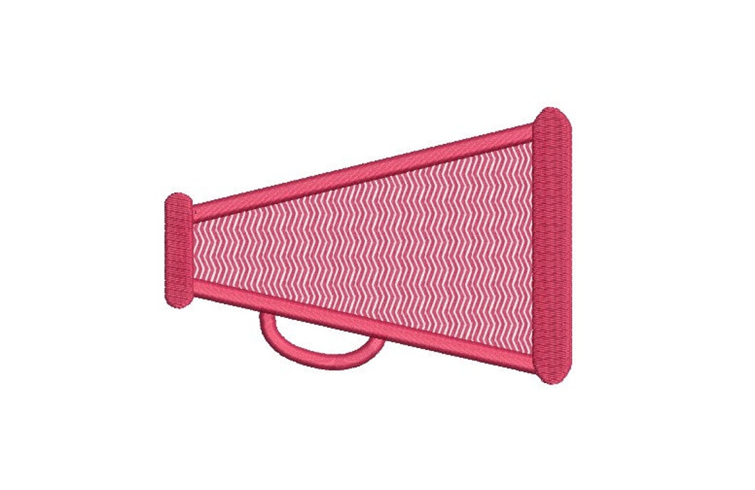 Megaphone Applique Design 5 SIZE Megaphone Embroidery Design