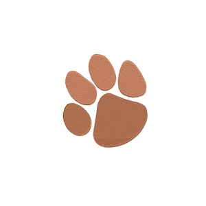 Tiger paw embroidery design - 5 SIZE - Mini paw fill stitch embroidery pattern files - Machine embroidery design - INSTANT DOWNLOAD