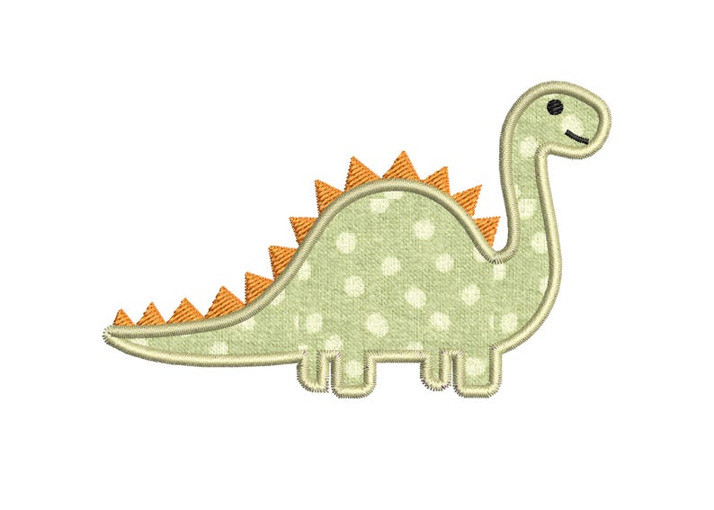 Animal Embroidery Machine Applique Design - Dinosaur embroidery design - Dino Applique - Applique for boys - INSTANT DOWNLOAD - 4X4 5X7 6X10 image 2