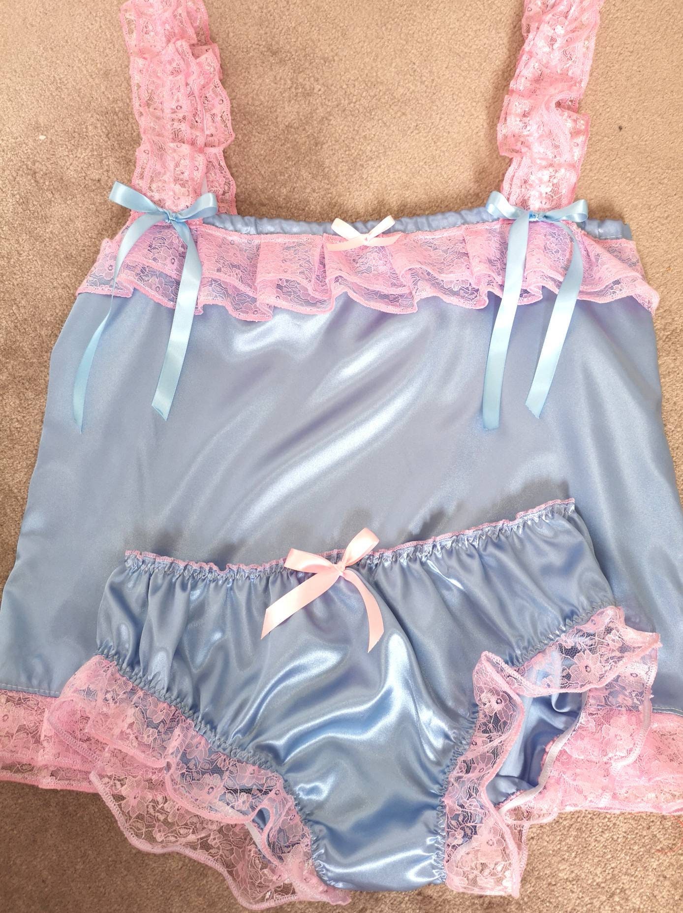 Made to Order....satin Sissy..camisole & Matching Knickers - Etsy UK