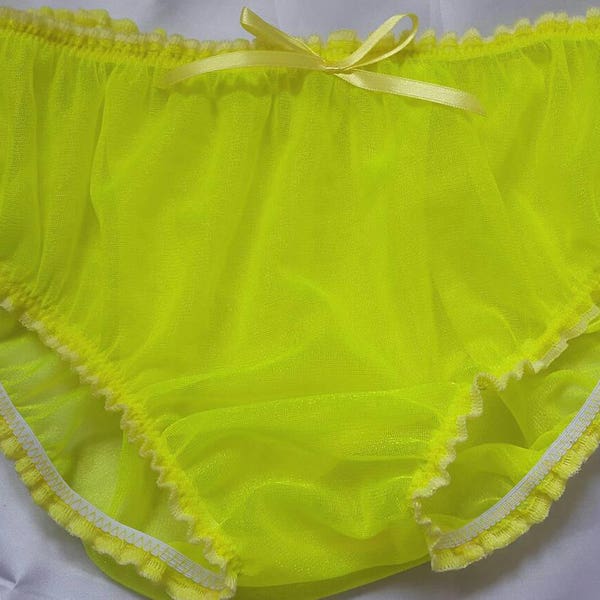 Sheer Panties No Gusset Etsy Denmark