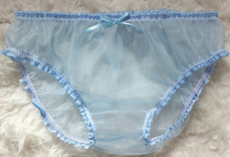 Made to Order..See through Organza/ chiffon SISSY knickers with or without gusset by SweetCheeks 