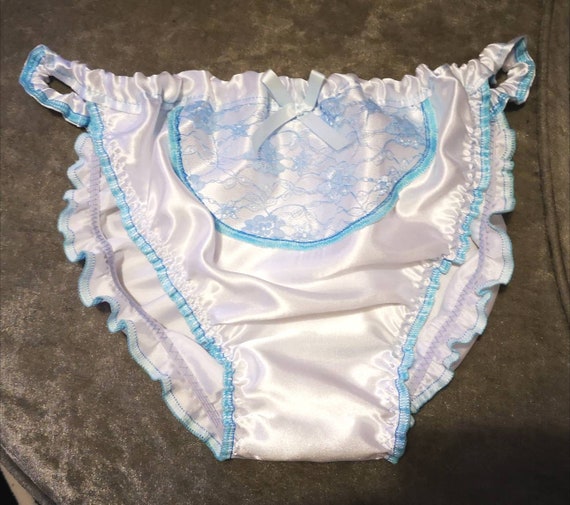 Made to Order..tanga Style..sissy Knickers With Lace Panel and