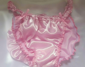 Made to Order.. SATIN Tanga style &quot;SISSY&quot; Knickers ..any size..any colour by SweetCheeks