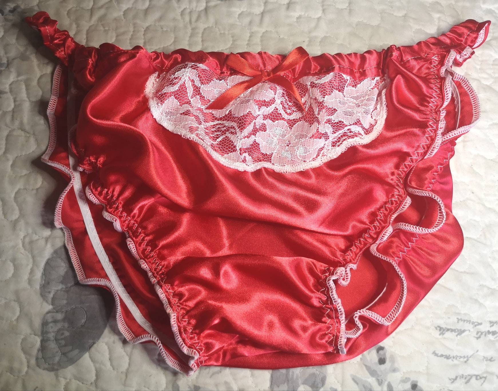 Made to Order..tanga Style..sissy Knickers With Lace Panel and | Etsy UK