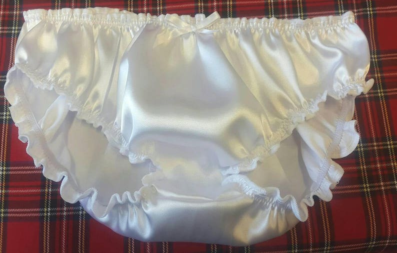 Made to Order..Plain 'SATIN SISSY' Knickers..any size..any colour by SweetCheeks 