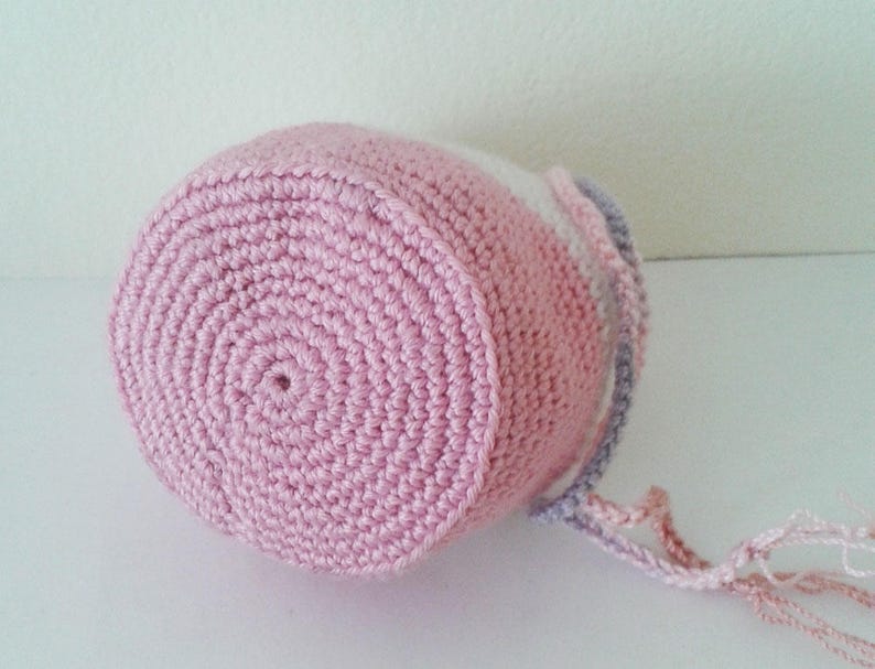 Crochet Mini Drawstring Bag PDF Pattern 8 Cm. Dia 10 Etsy