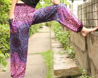 Rose Purple pants /Womens pants /Womens Harem pants /Womens Boho pants /Womens Gypsy pants /Womens Hippie pants