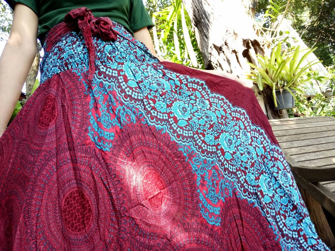 Tribal Skirt Hippie Skirt Rose Clothes Flower Skirt Haram Etsy