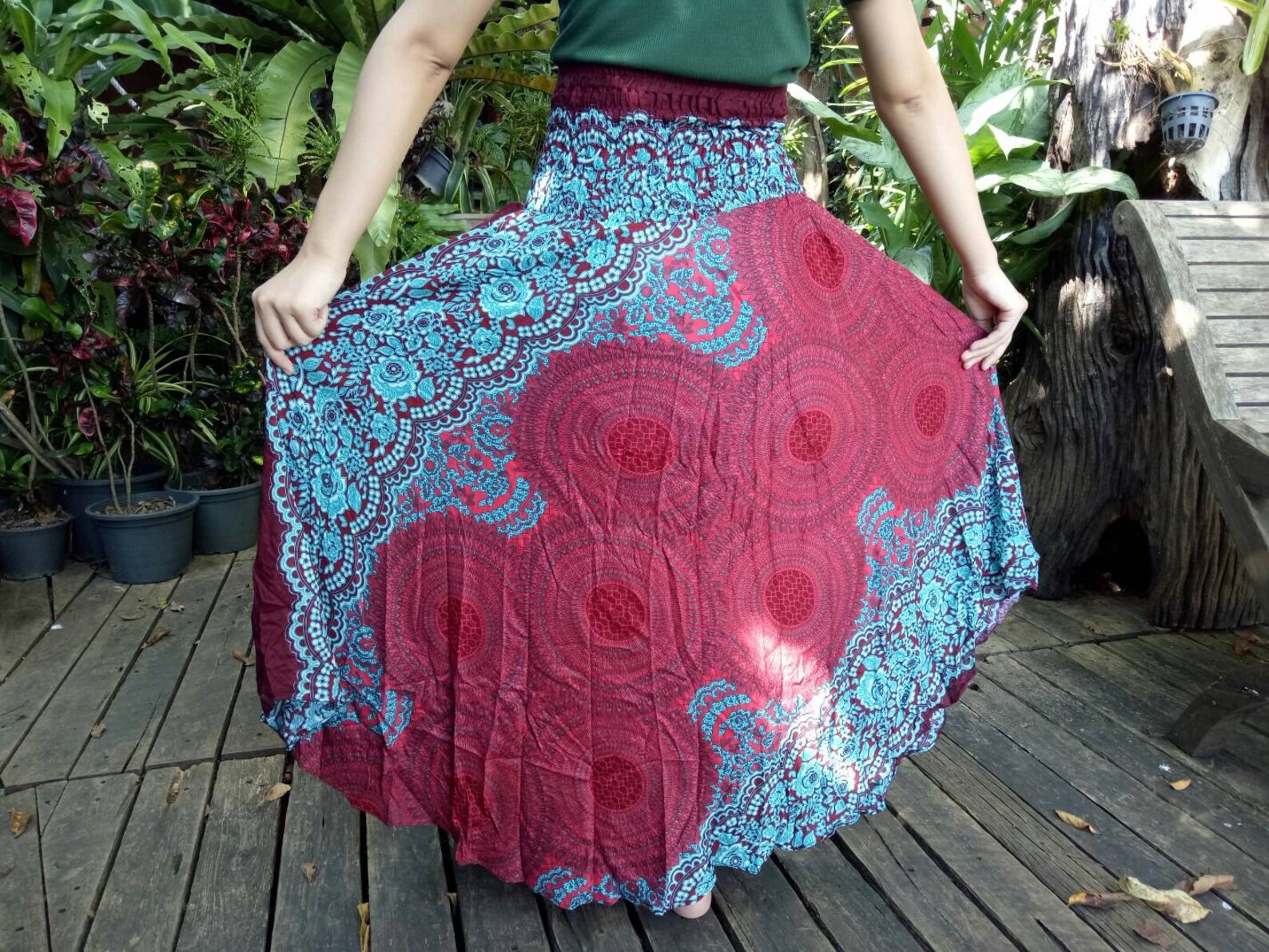 Tribal Skirt Hippie Skirt Rose Clothes Flower Skirt Haram Etsy