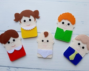 family finger puppets craft
