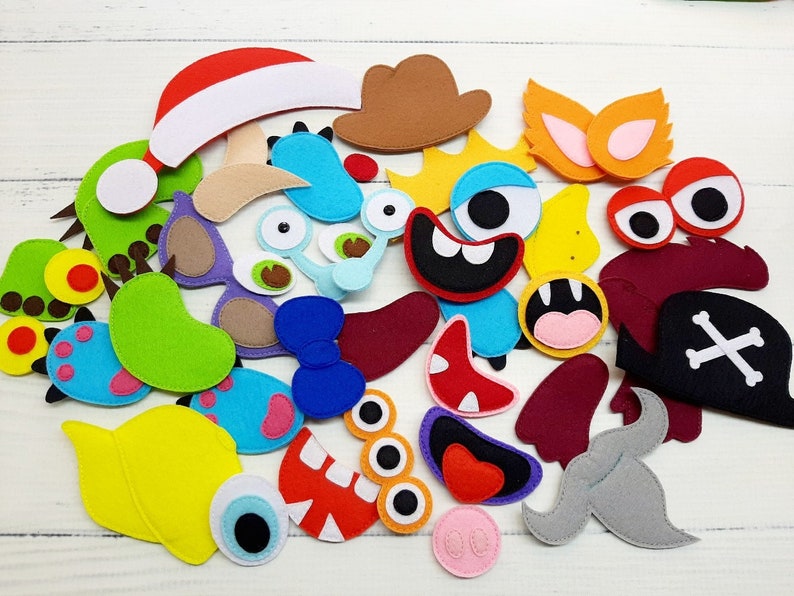 Felt educational game for toddlers PDF Pattern Educational Etsy
