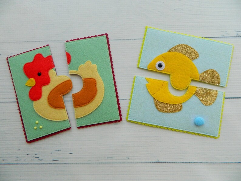 Felt Puzzle PatternSensory toyFelt PatternPuzzle for Etsy