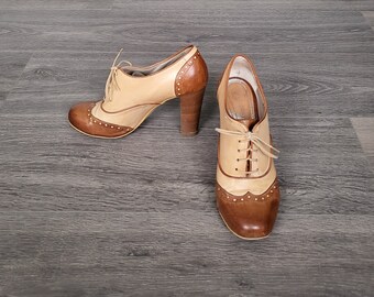 Heeled Brogues - Etsy UK