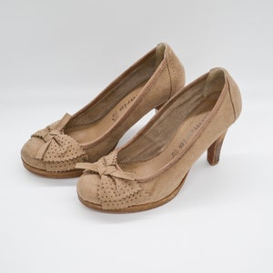 Talons Tamaris Marron Cuir - Taille 38/5, Talon Mi-haut (5-7.5 Cm), Occasion