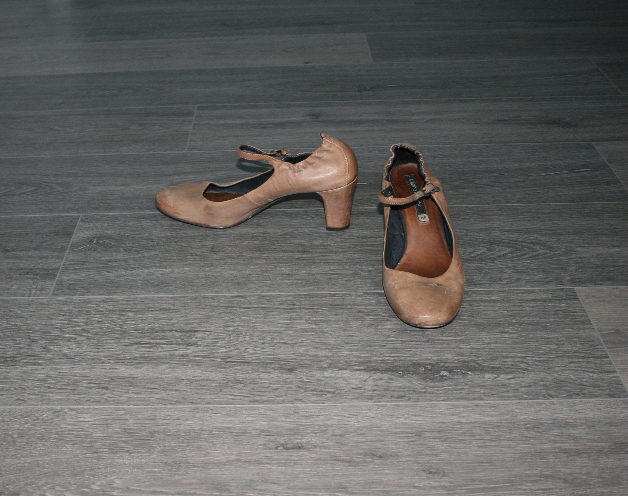Vintage bruine strappy pumps chunky sandalen blokhak vrouwen - Etsy  Nederland