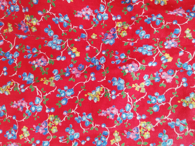 vintage dressing gown women floral morning dress smock L size retro shirtdress