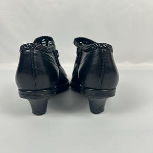Vintage Woven Black Leather Huarache Loafers - Stephane Kelian Paris - Size 6.5 UK image 10