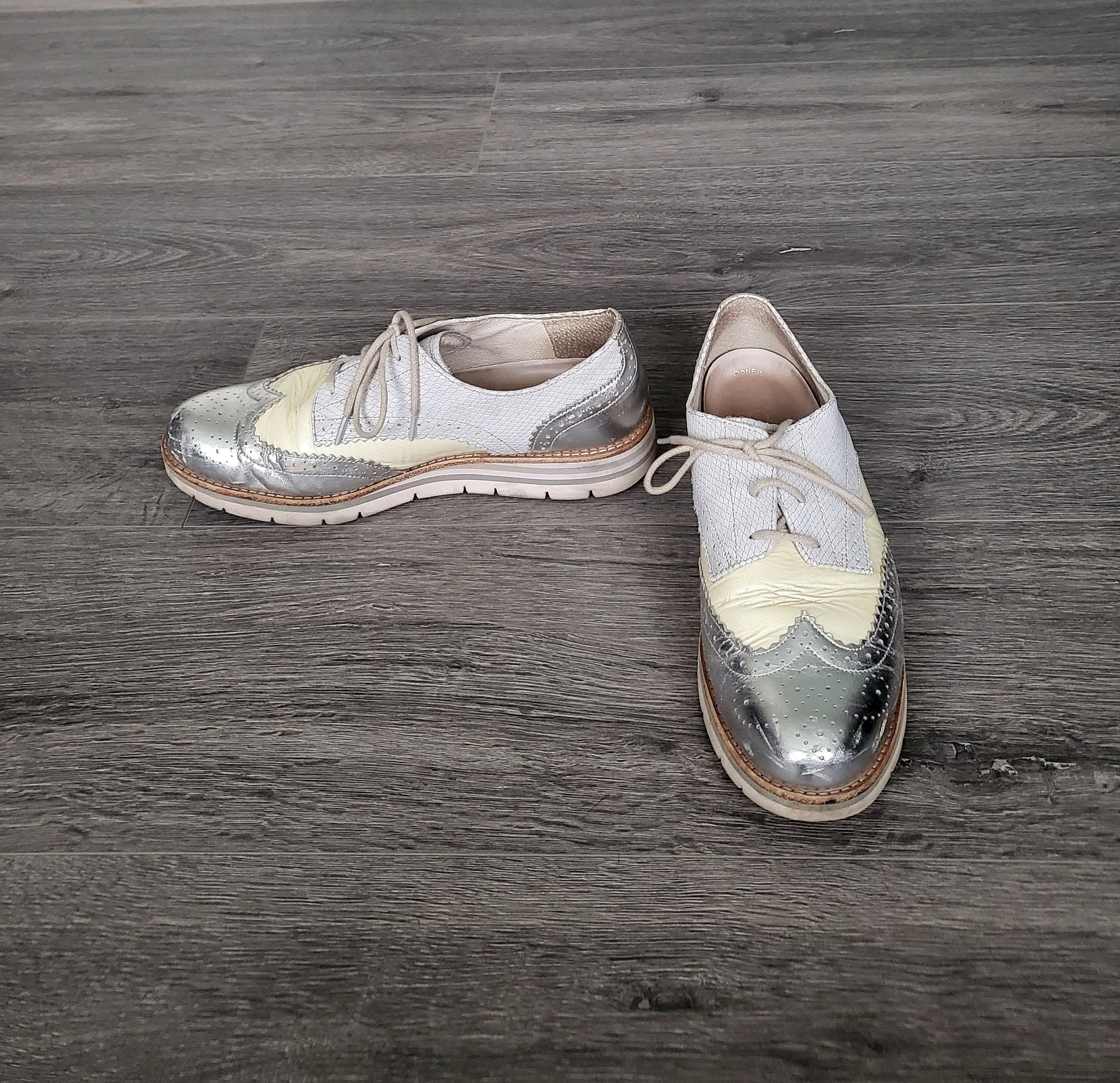 Silver Brogues Etsy Australia