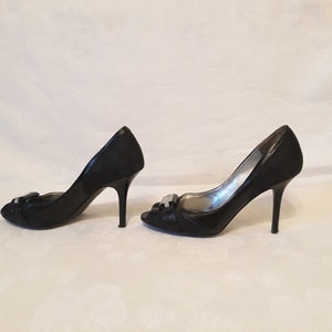 Black Silver Heels Etsy Canada