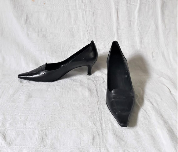 Leather Black Lloyd Pumps Women Stiletto | Etsy