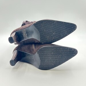Vintage Brown Suede Calf Boots: Fringe Detail, Size 7US / 38EU image 10