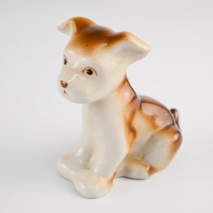 Vintage Porcelain Dog Figurine | Puppy Adorable Canine Rare Collectible scupture | Made in USSR era