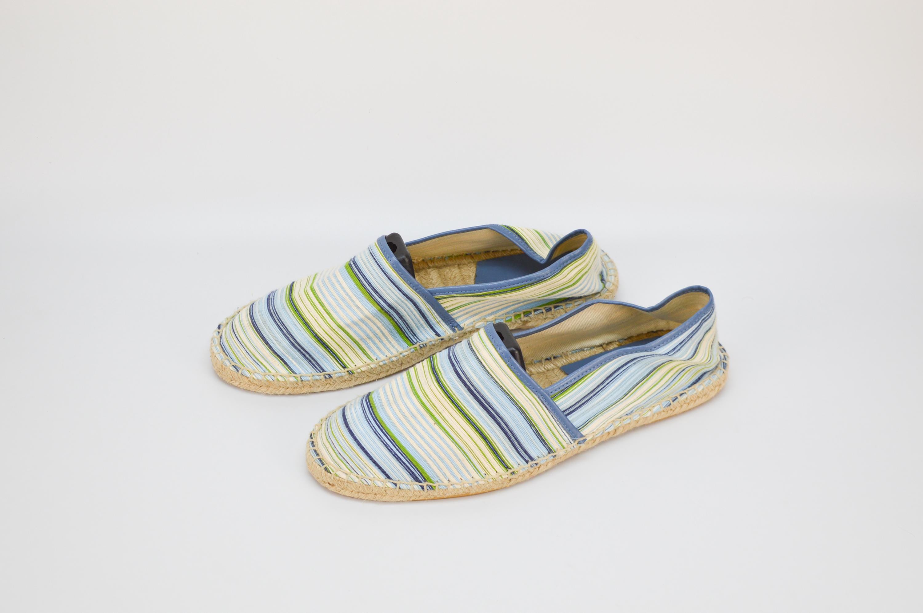 Vintage Striped Fabric Espadrilles - Zara Mens Loafer EU 44  display picture 3