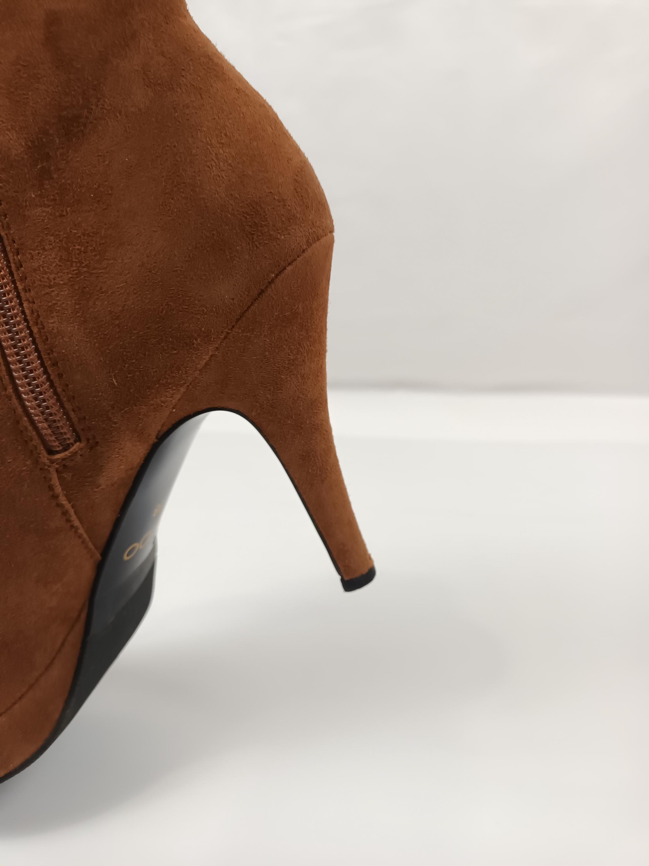 Bottines Lakota Femme Talon - Taille 6.5M - Daim Marron Splendid - Occasion Très Correcte