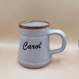 Vintage Prinknash Pottery Carol Name Mug - Made in England