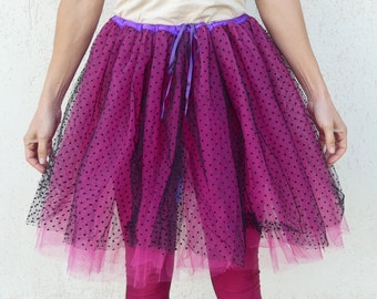 Vintage ballerina women tutu tulle skirt handmade tutus dancing black pink S/M/L size european