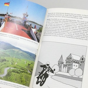 Vintage Motorrad Rundweg Motorrad Touren Süddeutschland / Denzel 1994 / Printed in Austria