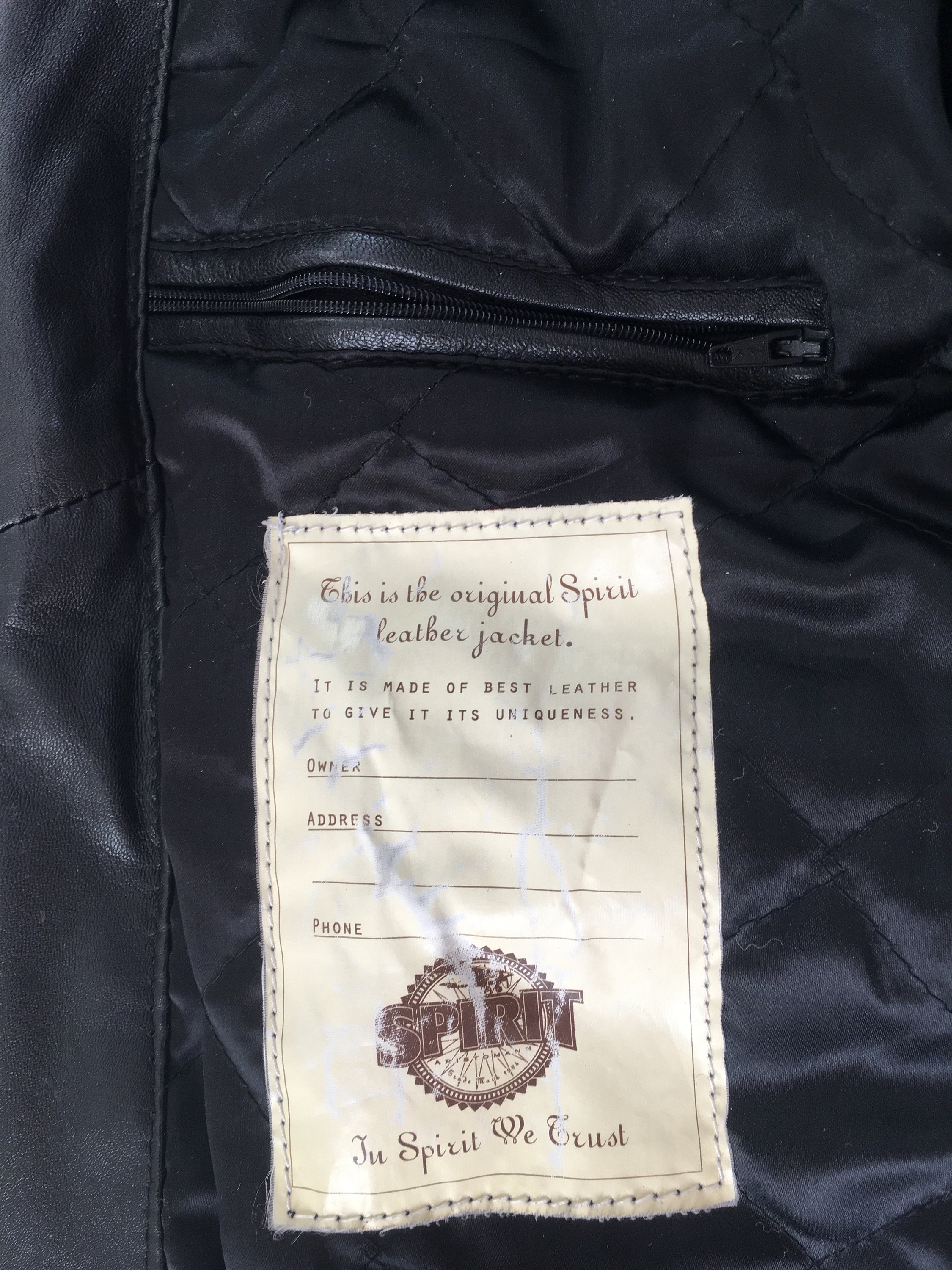 Vintage Leather Aviator Jacket: Spirit Aristomann Black  display picture 3