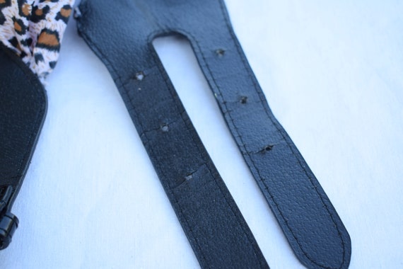 Vintage 80s Leopard Print Belt: Safari Style Doub… - image 7