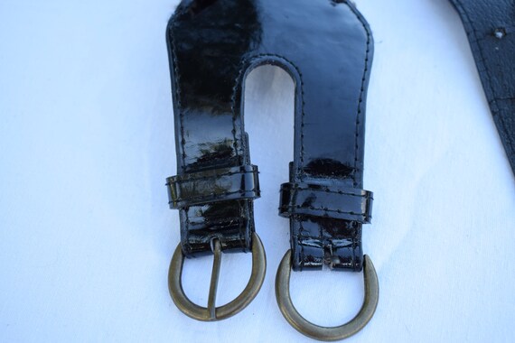 Vintage 80s Leopard Print Belt: Safari Style Doub… - image 8