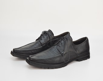 Chaussures habillées en cuir vintage en Noir pour femme | Studio Pollini | Fabriqué en Italie
