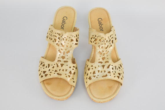 Shiny platform shoes deals
