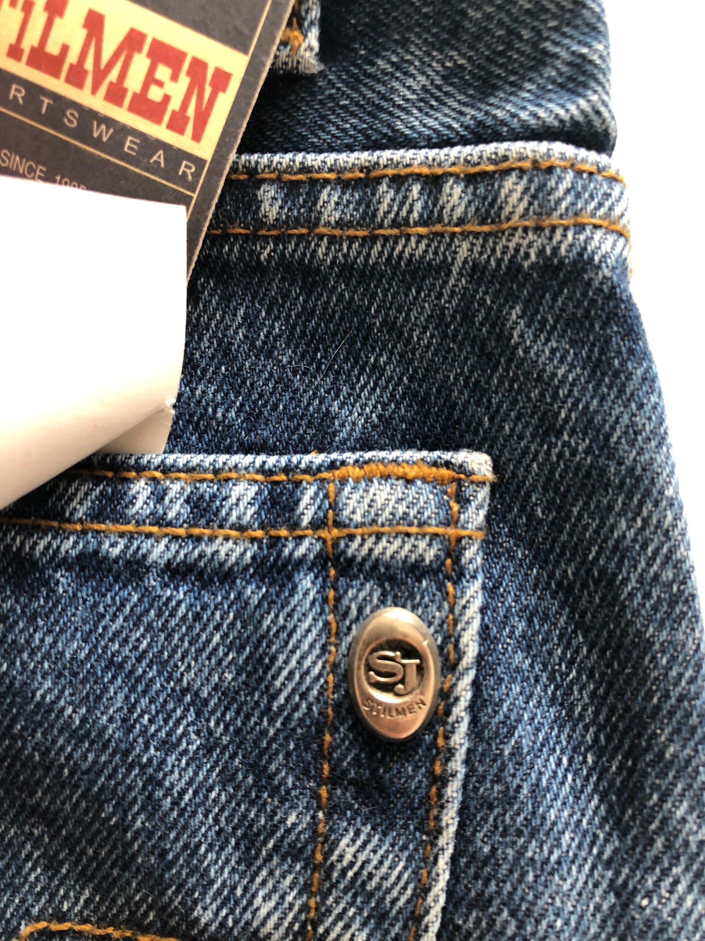 Vintage Mens Blue Denim Jeans by Stilmen / Classic Trousers Vintage Mens Blue Denim Jeans by Stilmen / Classic Trousers
