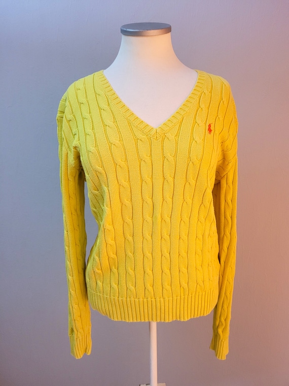 Ralph lauren yellow jumper deals