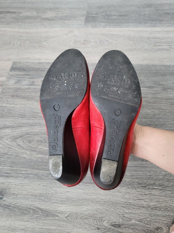 Chaussures Femme Face A Face Taille 37 - Compensées En Cuir Rouge, Occasion Très Bon état