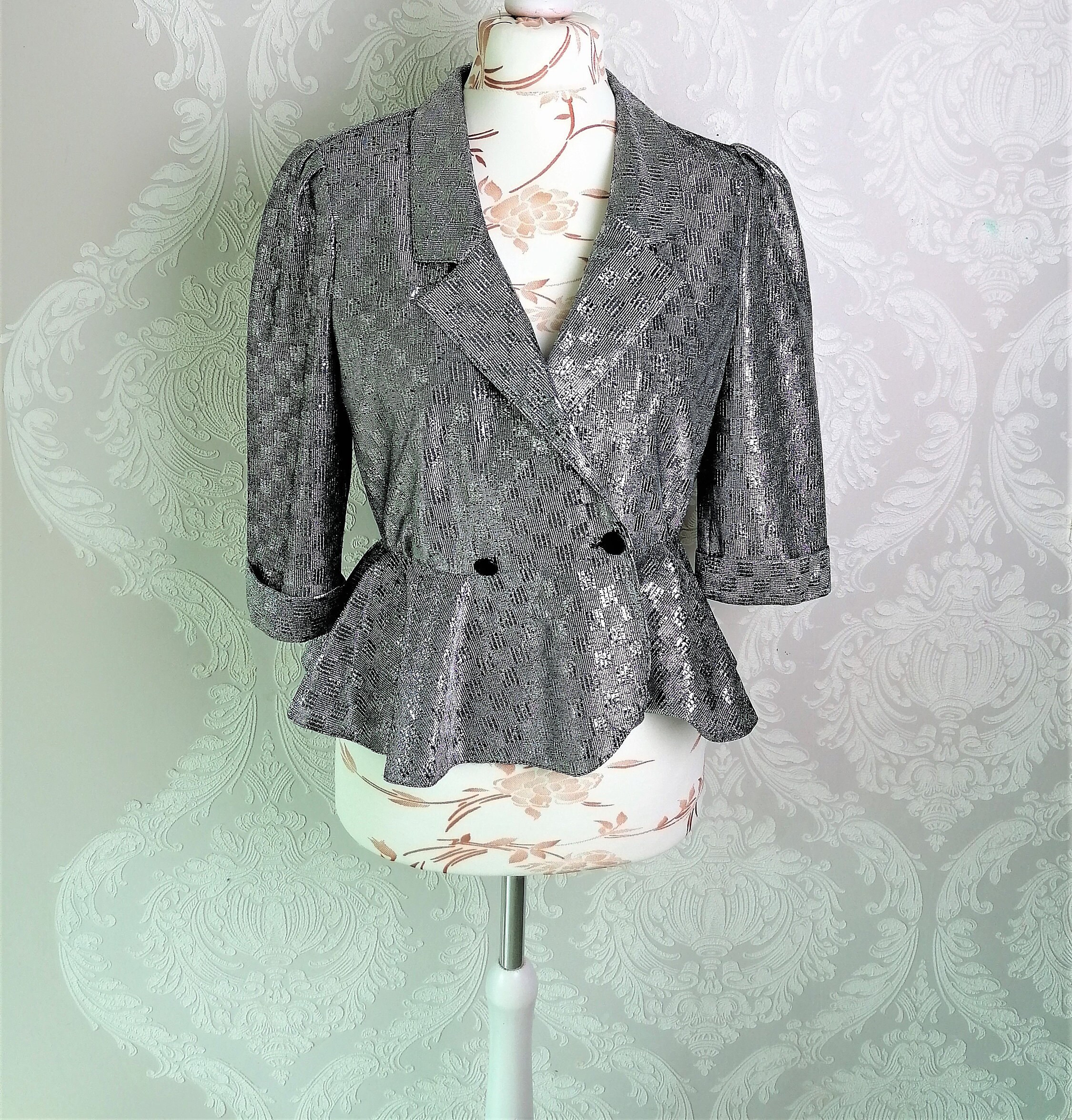 silver ladies blazer