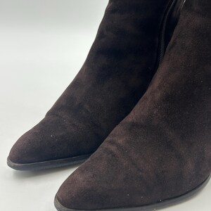 Vintage Brown Suede Calf Boots: Fringe Detail, Size 7US / 38EU image 3