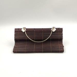 Sac en bambou vintage / Sac en bois fait main de taille moyenne pour femmes / Accessoires pour femmes
