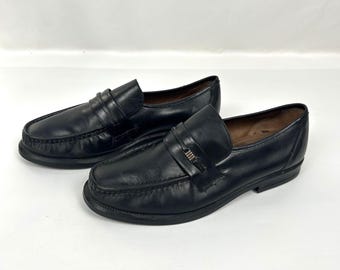 Men's Dior (hedi Slimane Era) Black Leather Loafers, Size 43 (US