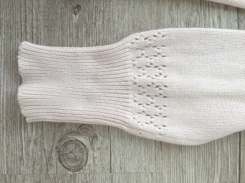 Vtg pink knitted cotton women italian cardigan summer jacket Knit Knitwear granny spring romantic clothes medium size S european